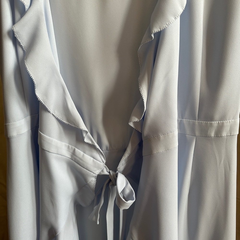 Aritzia blue Wrap Mini Dress - Picture 8 of 10